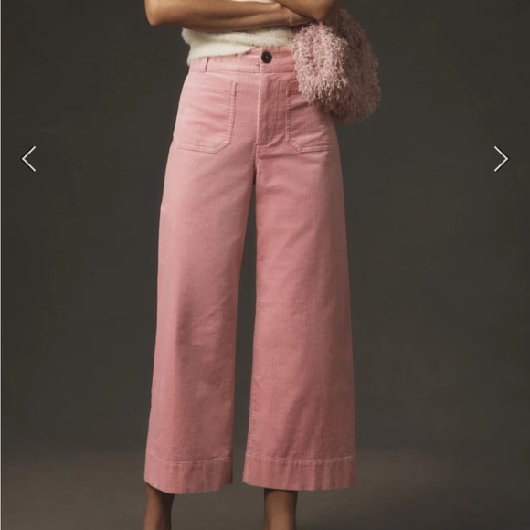 Anthropologie Pants - NWT Anthropologie Maeve The Colette Cropped Wide-Leg Corduroy Pants